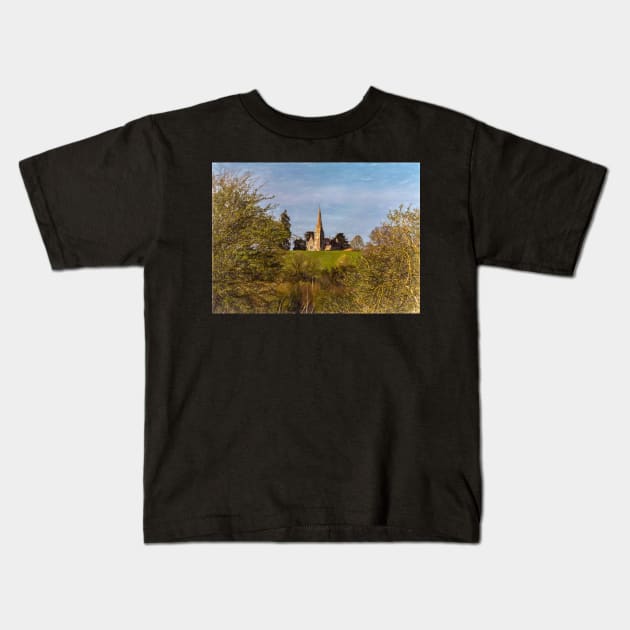 The Church at Midgeham in Berkshire Kids T-Shirt by IanWL